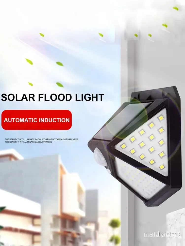 Multifunktionell solarlampa för utomhusbruk – Trädgårdsdekoration & rörelsesensor