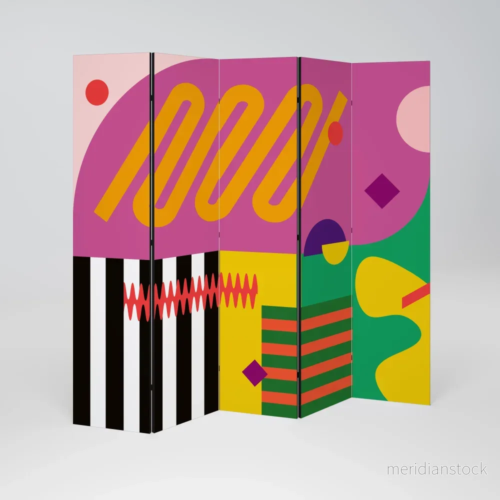VIVID ART Dekorativ rumsavdelare – 5 paneler - Bild 2