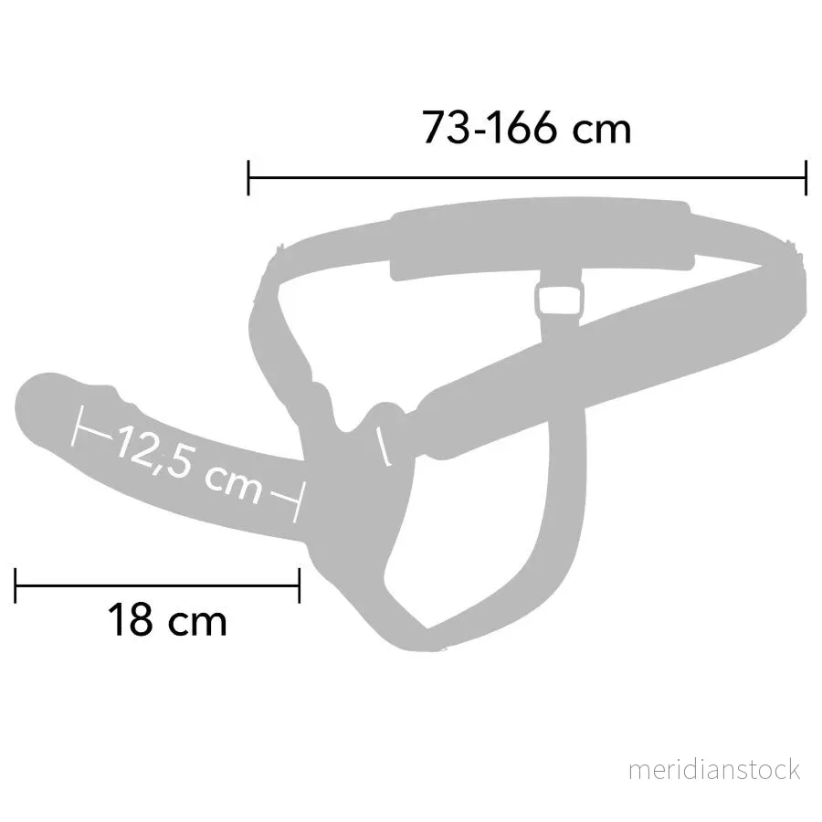 HIDDEN DESIRE - INFERNO VIBRATING PENIS SLEEVE STRAP-ON 18 CM - Bild 2