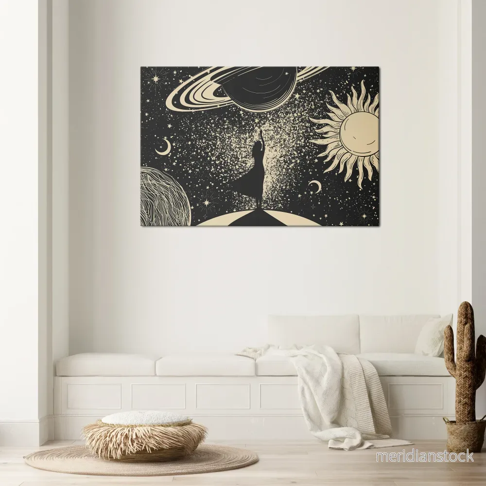 MYSTIC UNIVERSE Horizontal Canvas Print
