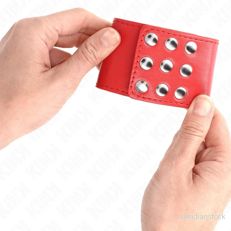 KINK - WRIST RESTRAINTS WITH SNAP FASTEN RED ADJUSTABLE 19-24 CM X 5.5 CM - Bild 3