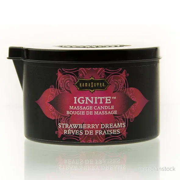 KAMASUTRA - STRAWBERRY DREAMS MASSAGE CANDLE 170 GR - Bild 3