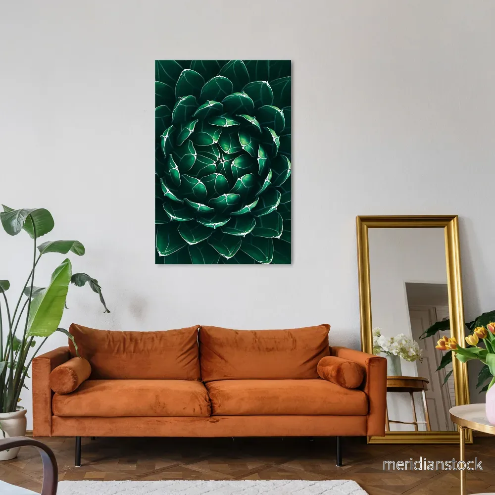 LUSH LABYRINTH Vertical Canvas Print - Bild 2