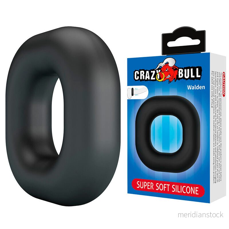 CRAZY BULL - WALDEN SUPER SOFT SILICONE COCK RING BLACK