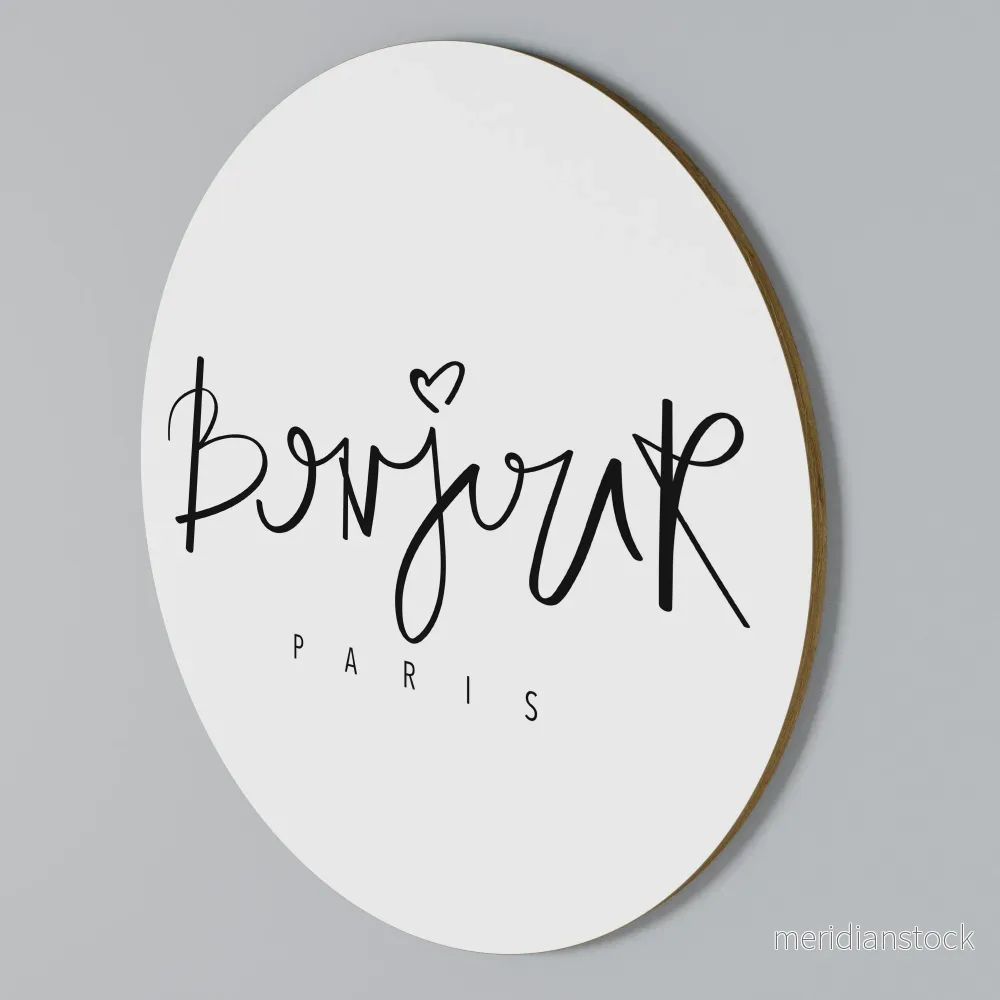 BONJOUR LOVE Rund väggdekor BONJOUR LOVE Rund väggdekor