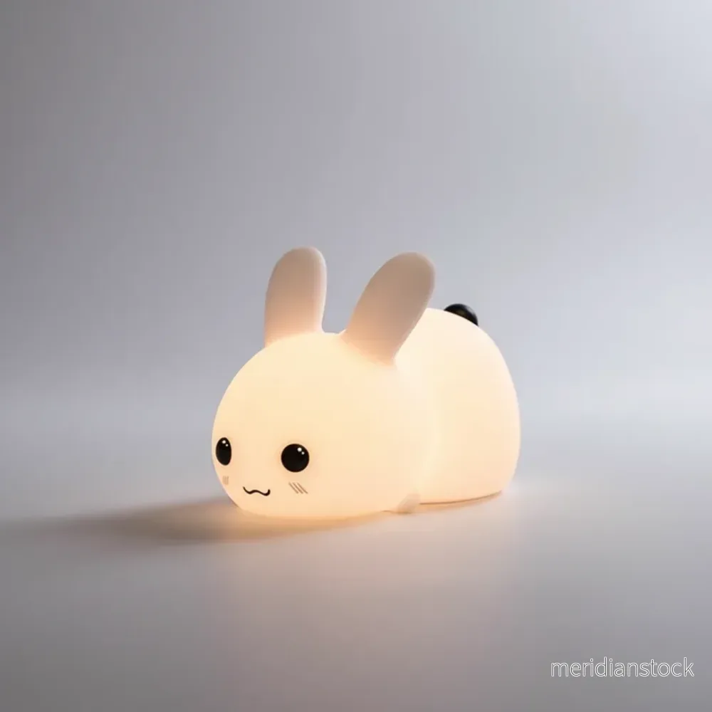 Silikonkanin nattlampa - CuddleBunny - Bild 2