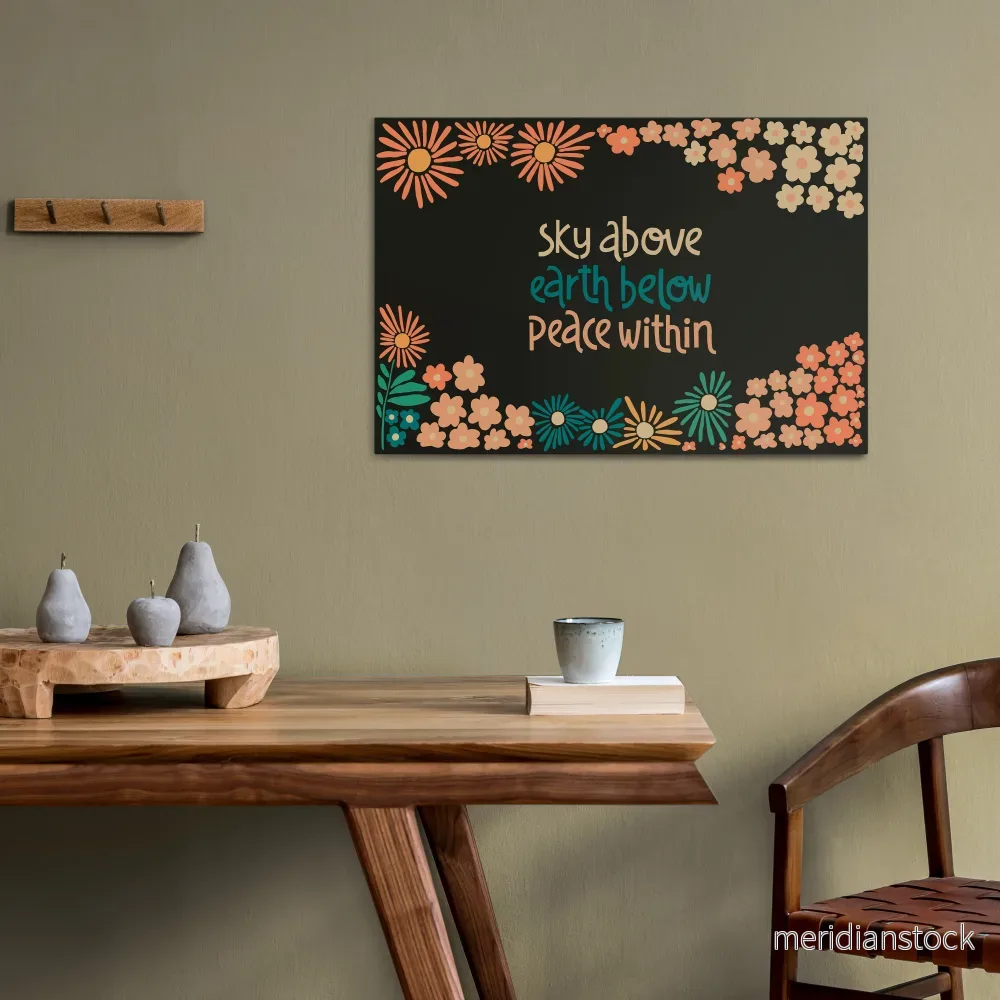PEACE WITHIN Horizontal Canvas Print