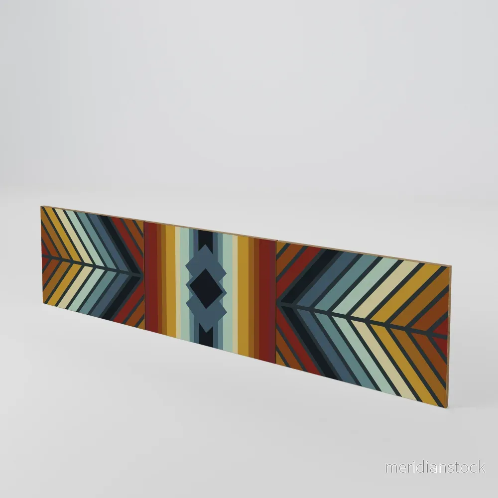 INDIGENOUS ZIGZAG Luckset med 3 dörrar till TV-bänk INDIGENOUS ZIGZAG Luckset med 3 dörrar till TV-bänk