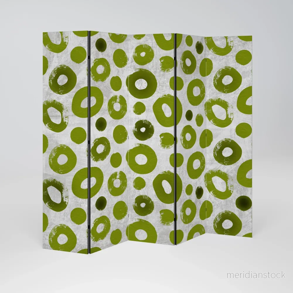GREEN RHAPSODY Dekorativ rumsavdelare – 5 paneler