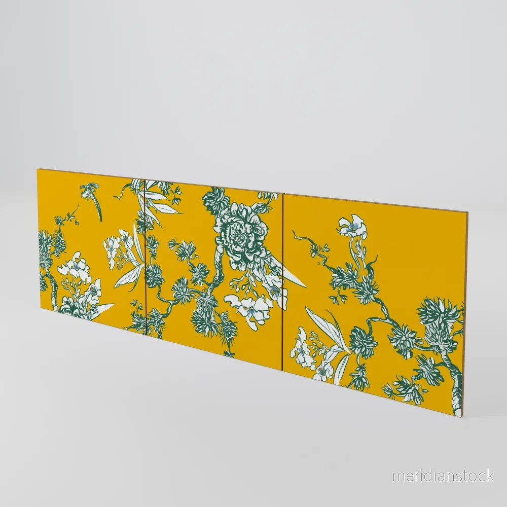 YELLOW CHINOISERIE Luckset med 3 dörrar till sideboard YELLOW CHINOISERIE Luckset med 3 dörrar till sideboard
