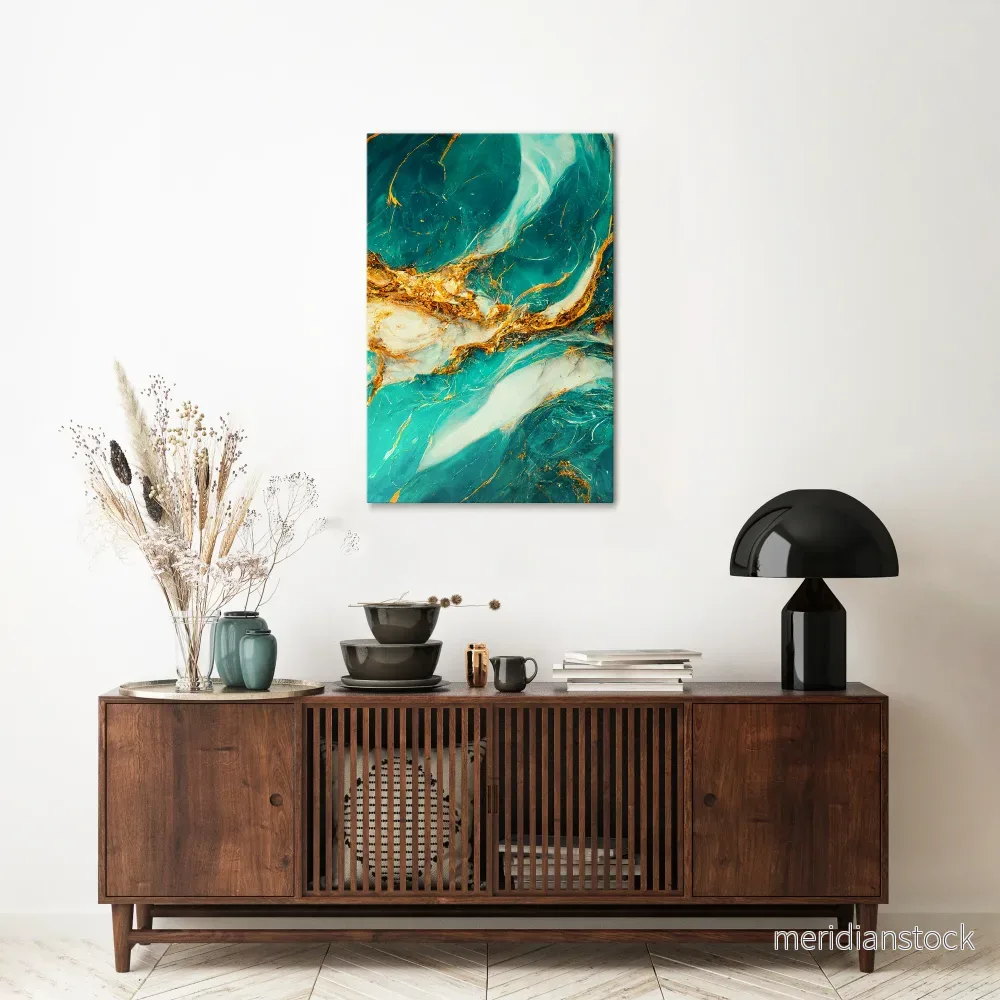 GILDED WHISPERS Vertical Canvas Print GILDED WHISPERS Vertical Canvas Print