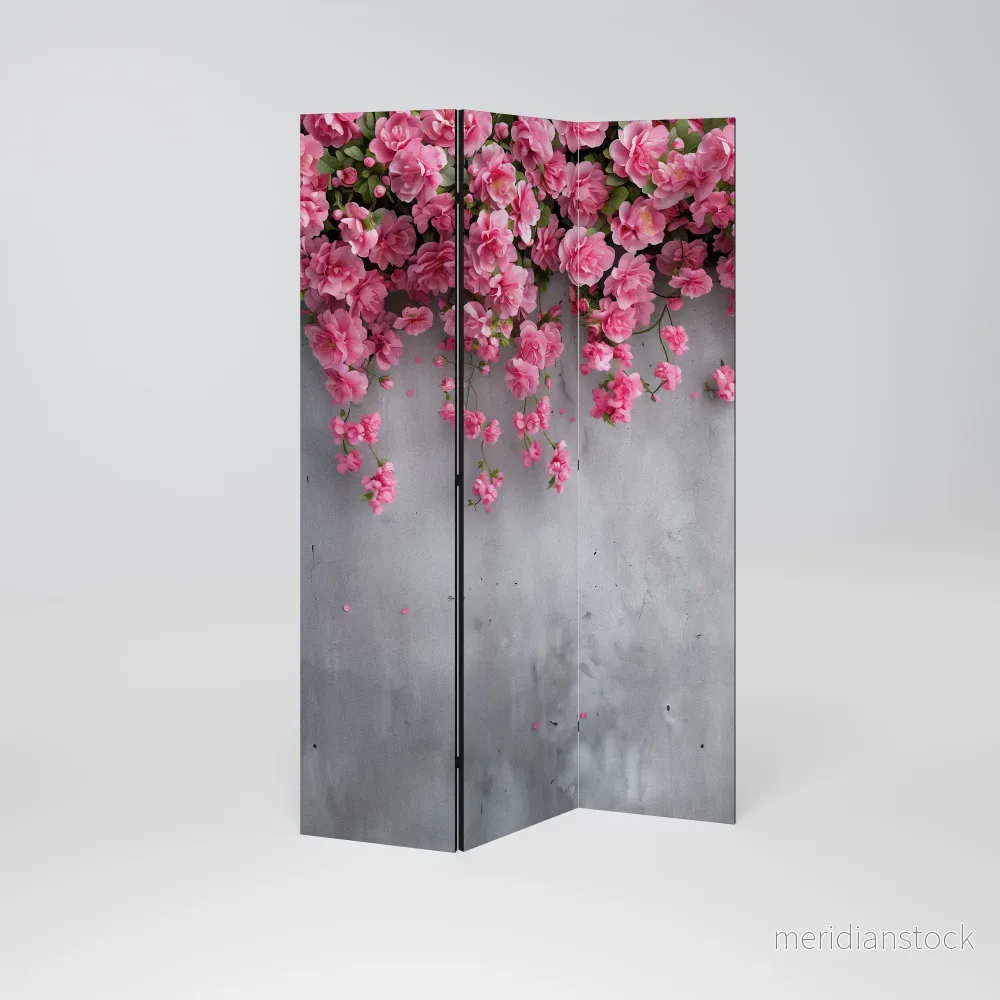 SERENE FLOWER FOLD Dekorativ rumsavdelare – 3 paneler