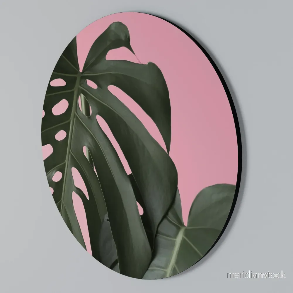LADY MONSTERA Rund väggdekor - Bild 2