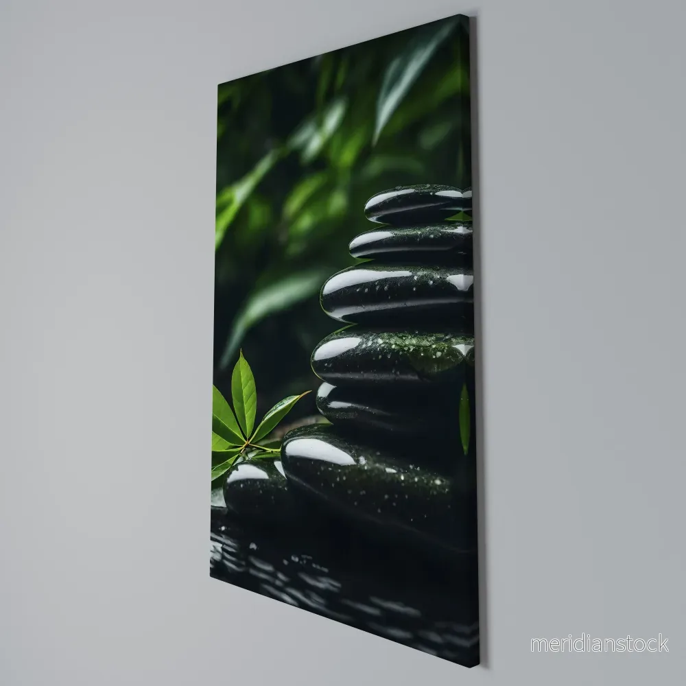 HARMONY STONES Vertical Canvas Print - Bild 3