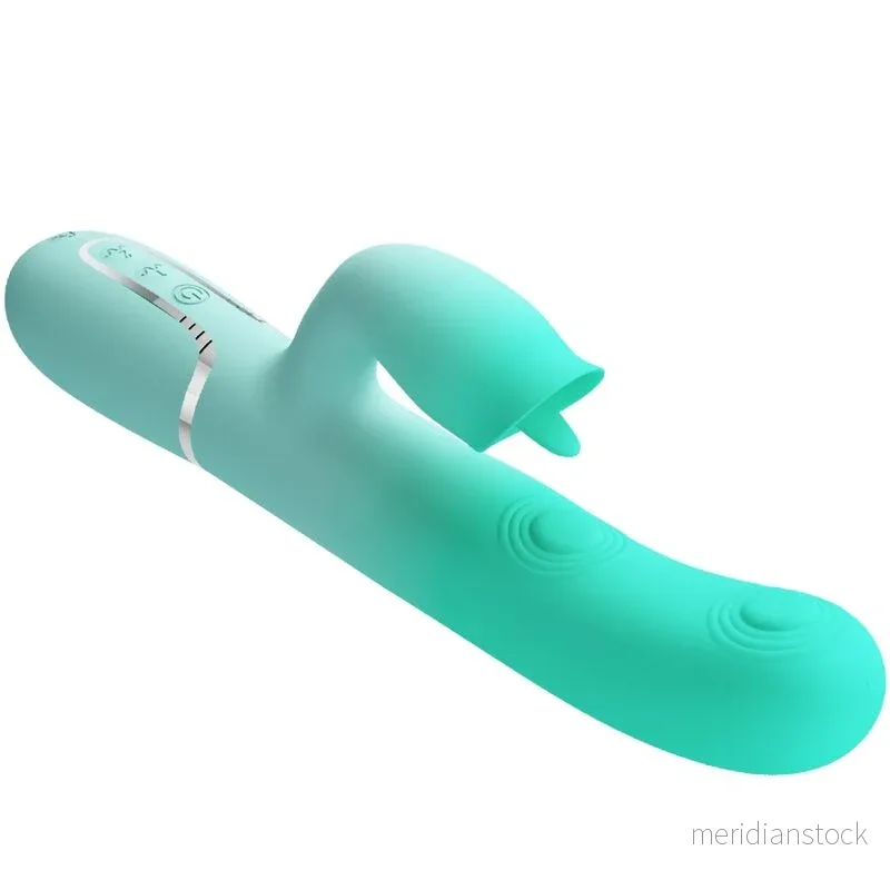 PRETTY LOVE - GIGI MULTIFUNCTION RABBIT VIBRATOR AQUA GREEN - Bild 2