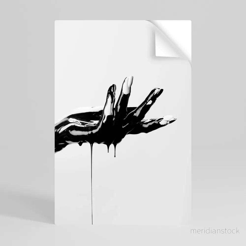 BLACK VISCOSITY Självhäftande Vertikal Poster - Bild 2
