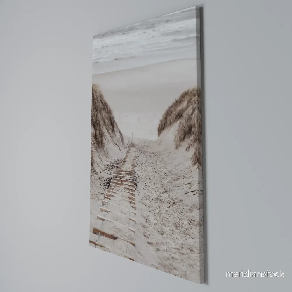 HIDDEN COASTLINE TREK Vertical Canvas Print - Bild 3
