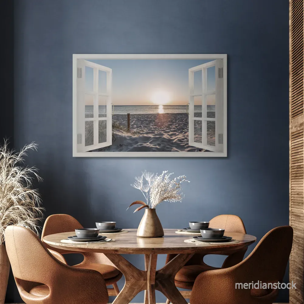 WINDOW OF CALM Horizontal Canvas Print