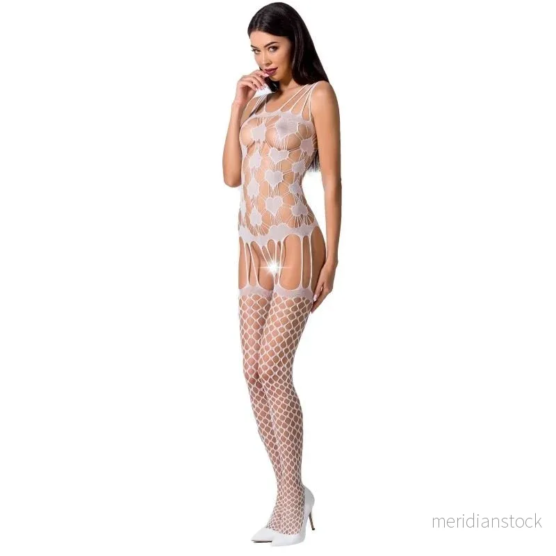 PASSION - WOMAN BS067 BODYSTOCKING BLACK ONE SIZE - Bild 3