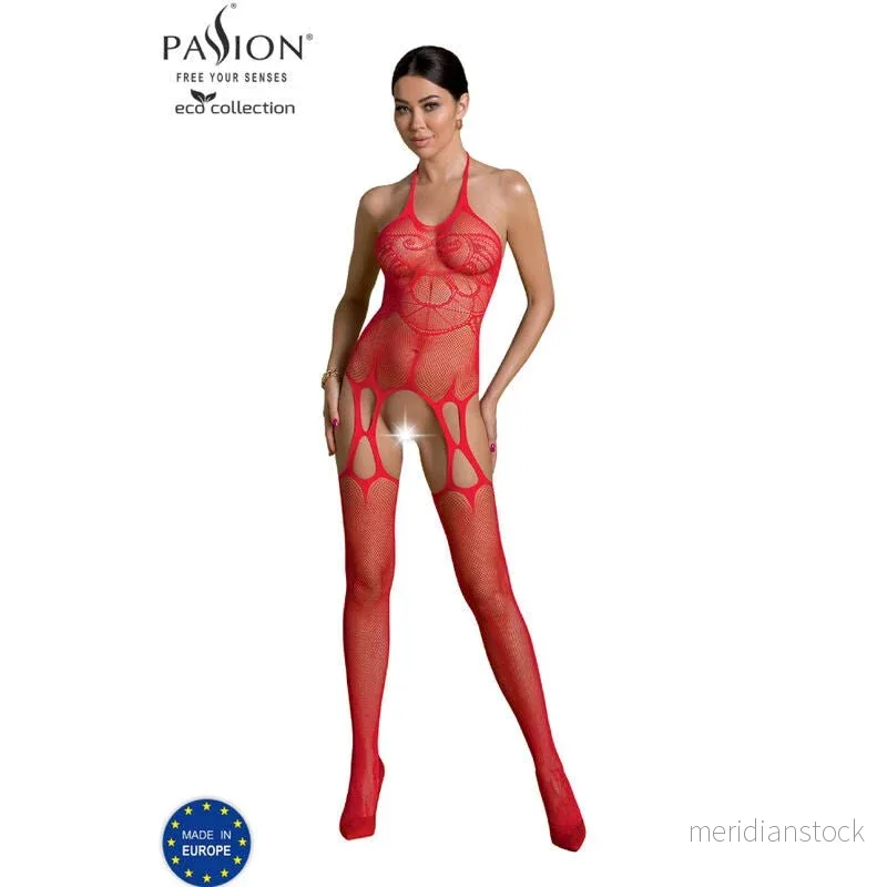 PASSION - ECO COLLECTION BODYSTOCKING ECO BS002 BLACK - Bild 2