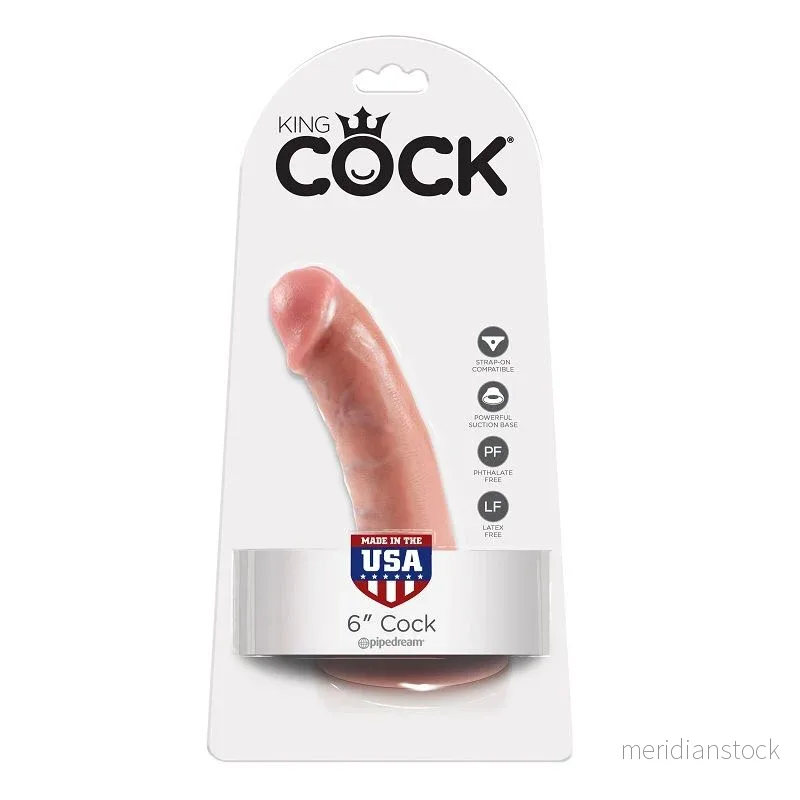 KING COCK - 6 DILDO FLESH 15.2 CM