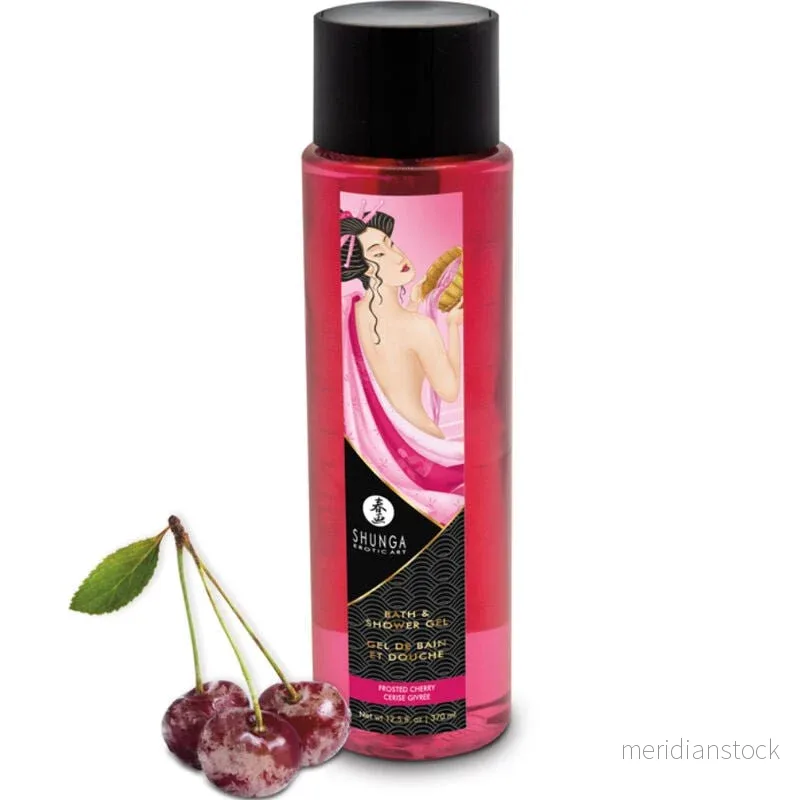 SHUNGA - BATH & SHOWER GEL FROSTED CHERRY 370 ML - Bild 2