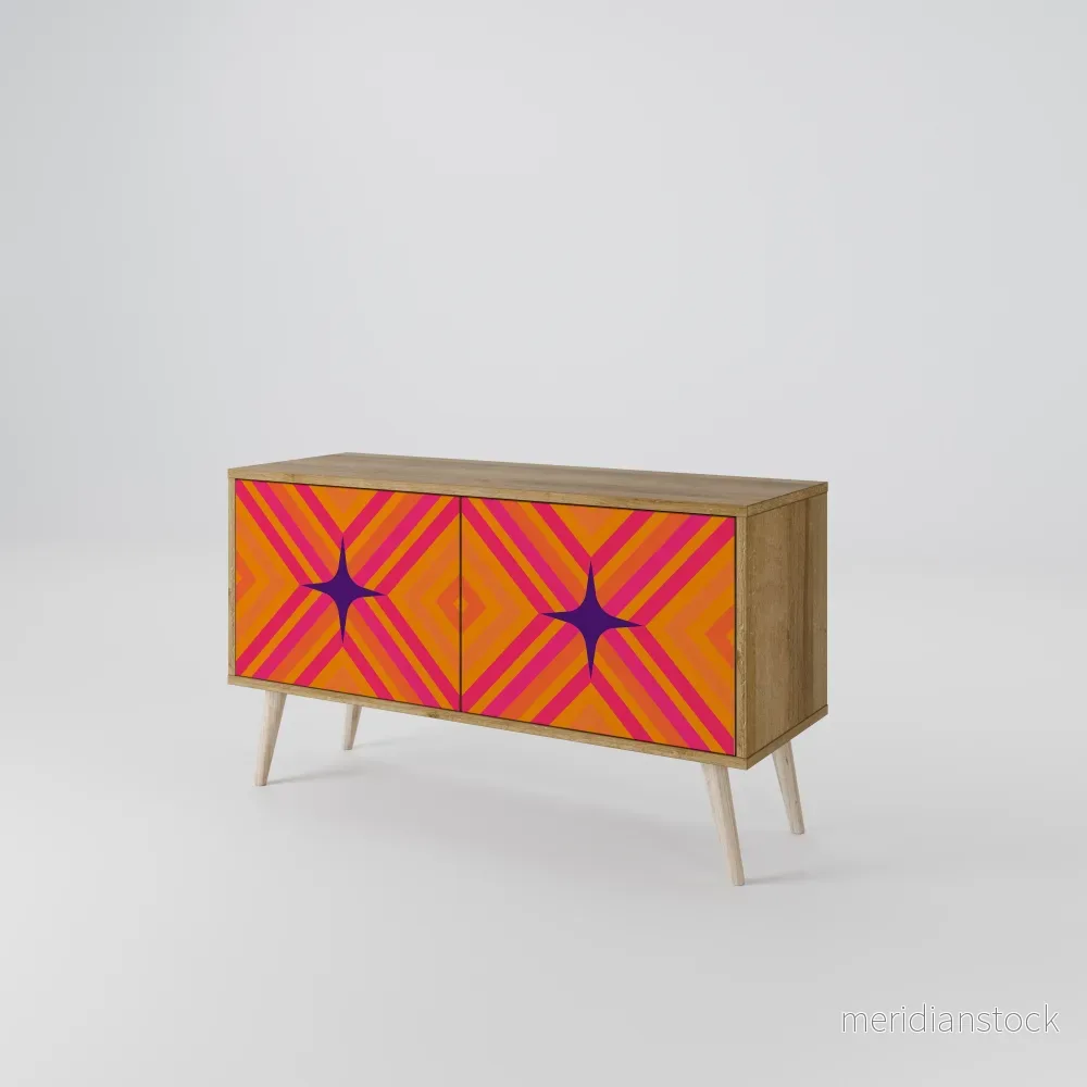 GEOMETRIC BRILLIANCE Kompakt TV-bänk med 2 dörrar GEOMETRIC BRILLIANCE Kompakt TV-bänk med 2 dörrar