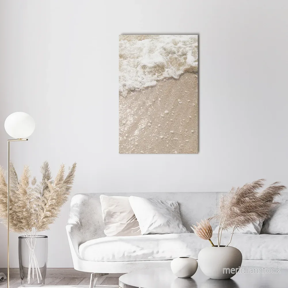 SHIMMERING SHORELINE Vertical Canvas Print - Bild 2