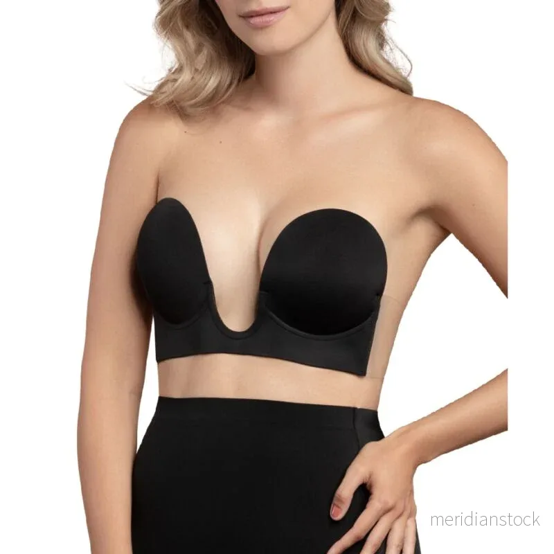 BYE-BRA – BRA WITHOUT HANDLES SHAPE U BLACK CUP A BYE-BRA – BRA WITHOUT HANDLES SHAPE U BLACK CUP A