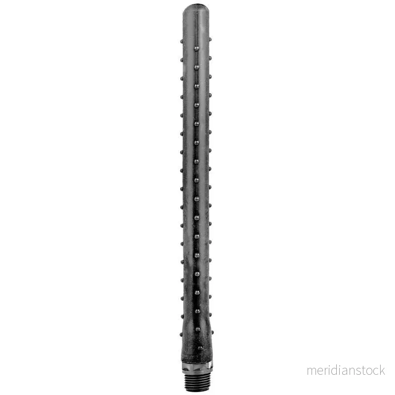 ALL BLACK - RIDGED SHOWER ANAL SILICONE 27 CM - Bild 3