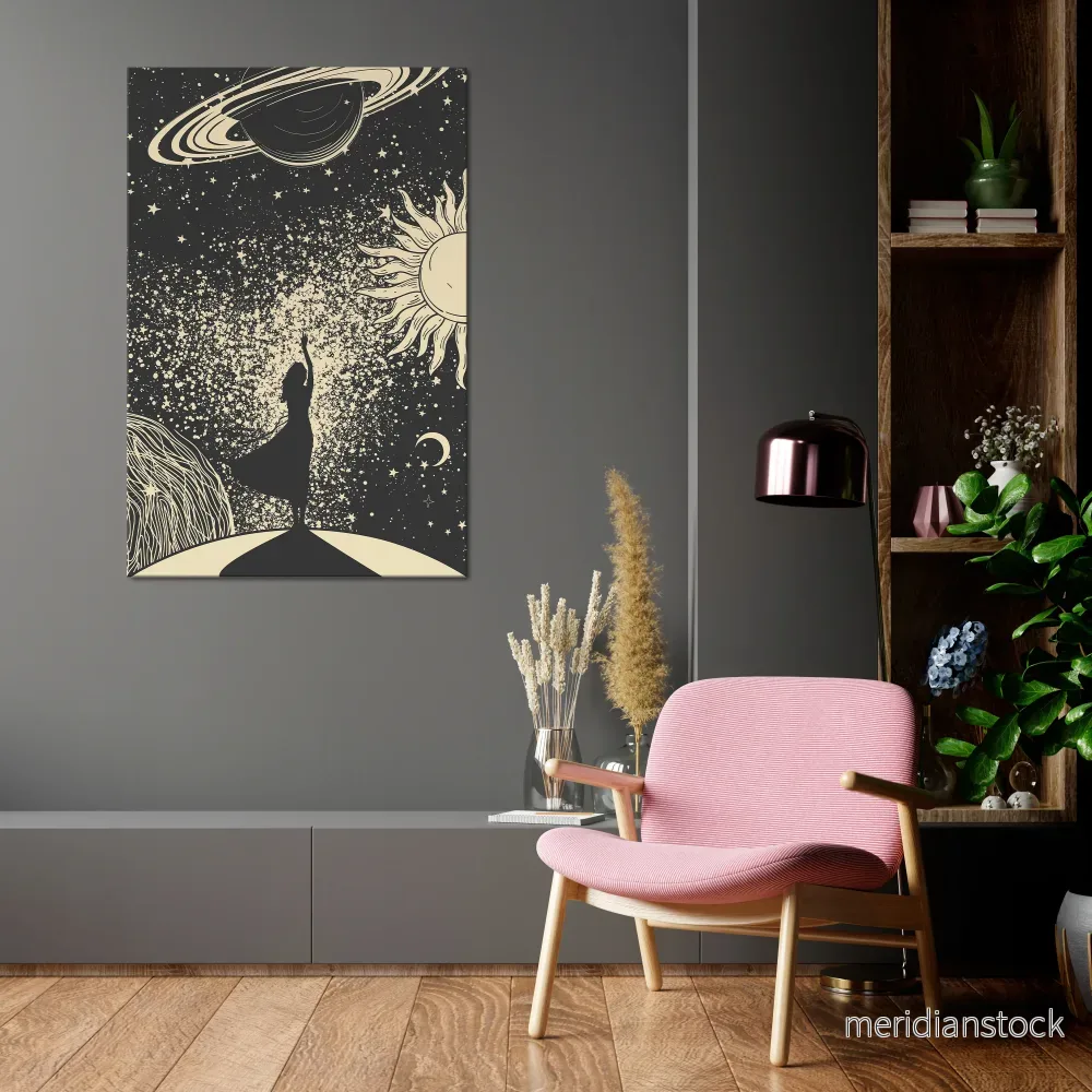 MYSTIC UNIVERSE Vertical Canvas Print MYSTIC UNIVERSE Vertical Canvas Print