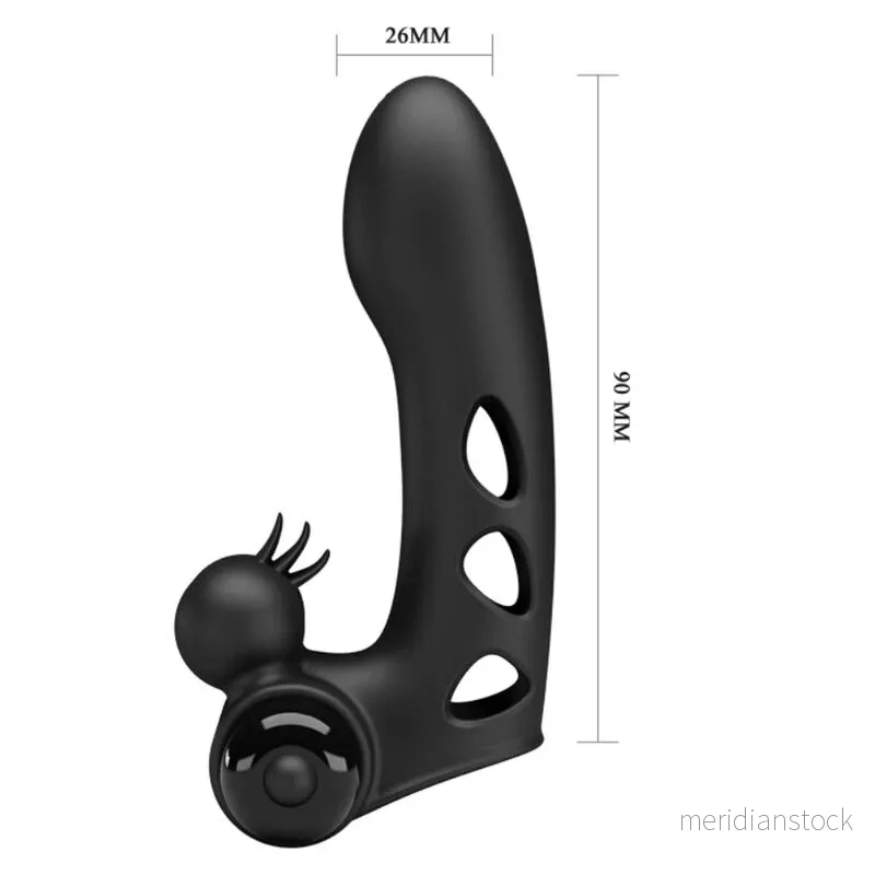 PRETTY LOVE - ORLANDO BLACK VIBRATOR FINGER COVER - Bild 3