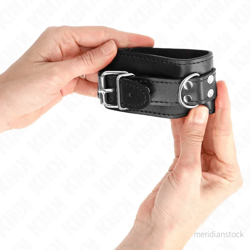 KINK - SIMPLE WRIST RESTRAINTS BLACK ADJUSTABLE 20-23 CM X 5.5 CM - Bild 3