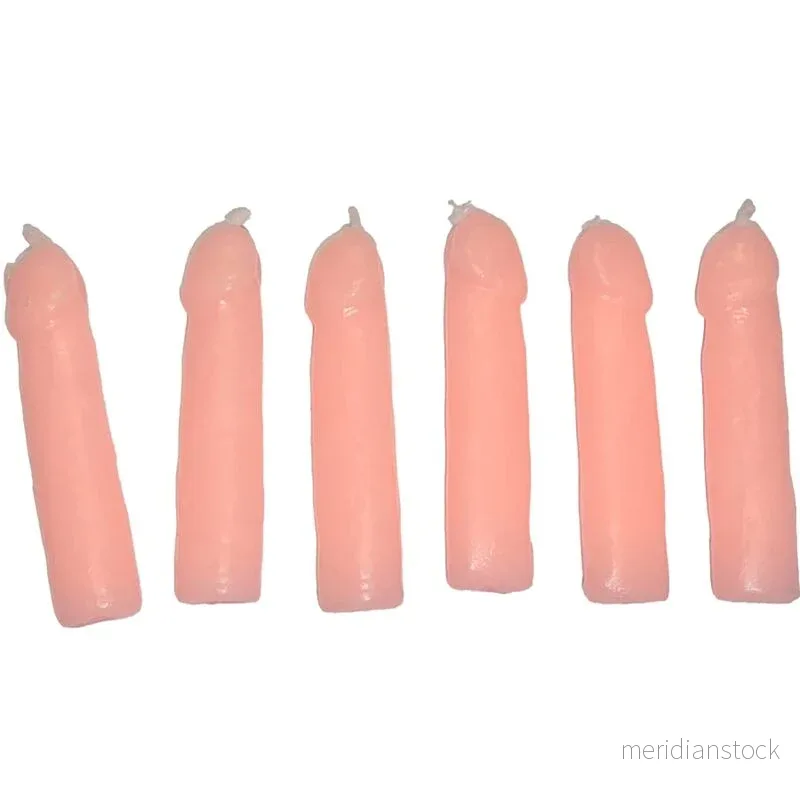 DIABLO PICANTE - 6 FLESH PENIS SHAPED CANDLES