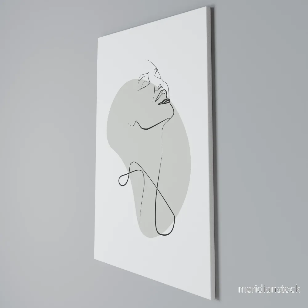 SUBTLE SIMPLICITY Vertical Canvas Print - Bild 3