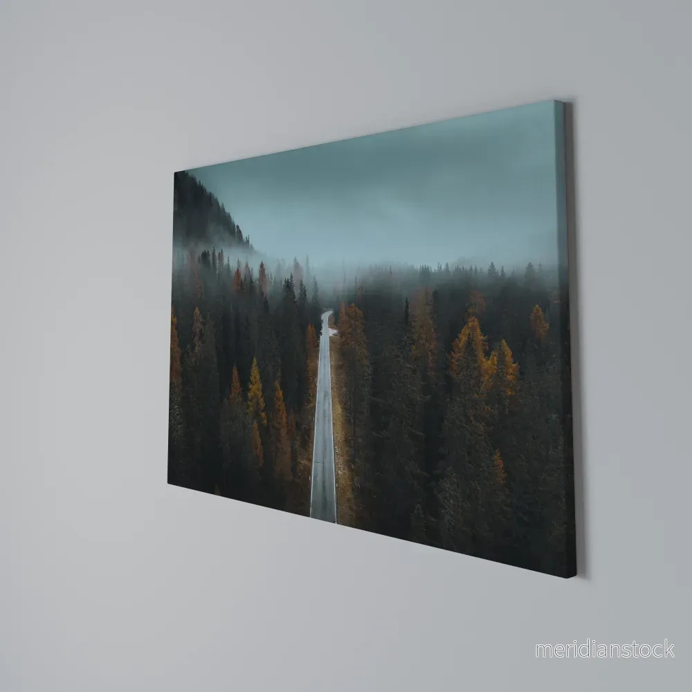 SERENE ROADWAY ESCAPE Horizontal Canvas Print - Bild 3