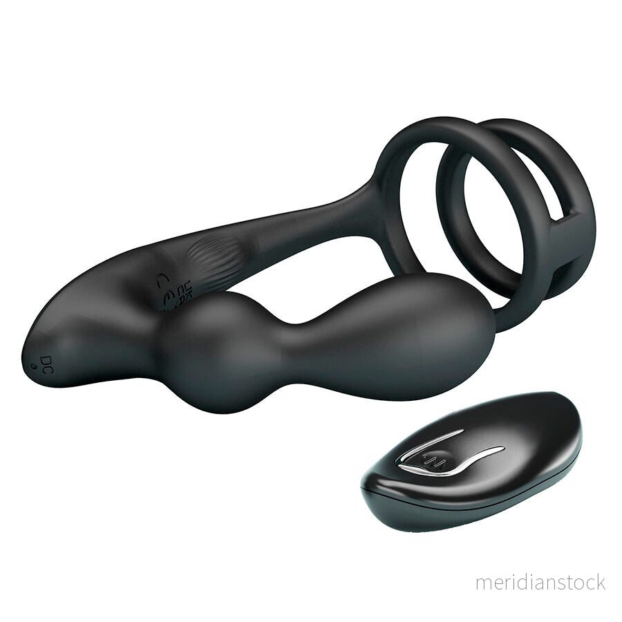 MR PLAY - VIBRATING ANAL PLUG WITH PENIS RING REMOTE CONTROL - Bild 2