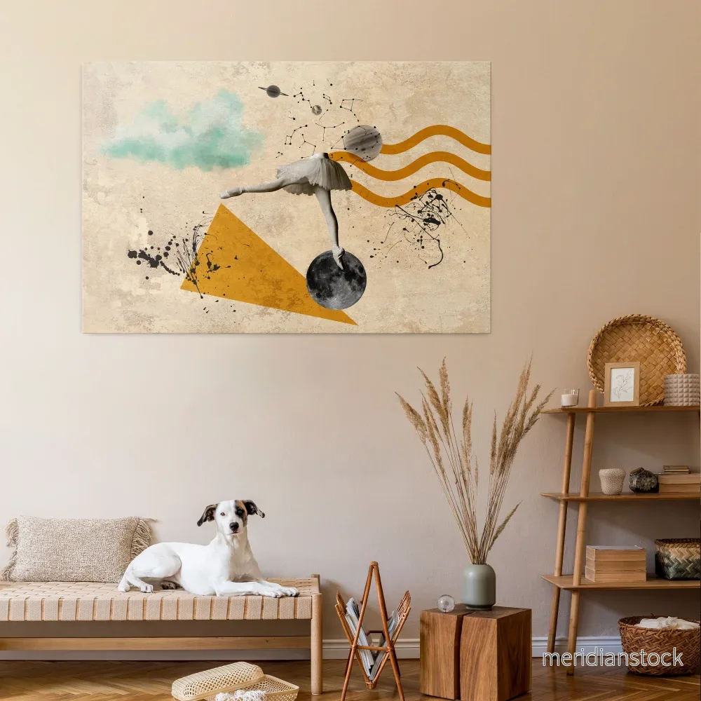 SHAPES OF BALLERINA Horizontal Canvas Print - Bild 2