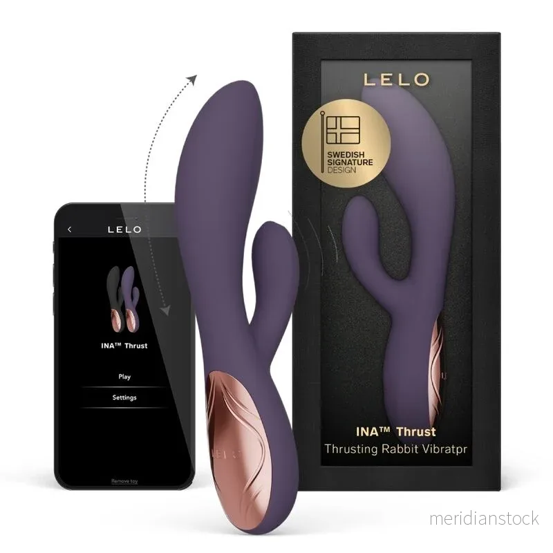 LELO - INA THRUST RABBIT THRUSTING VIBRATOR PURPLE