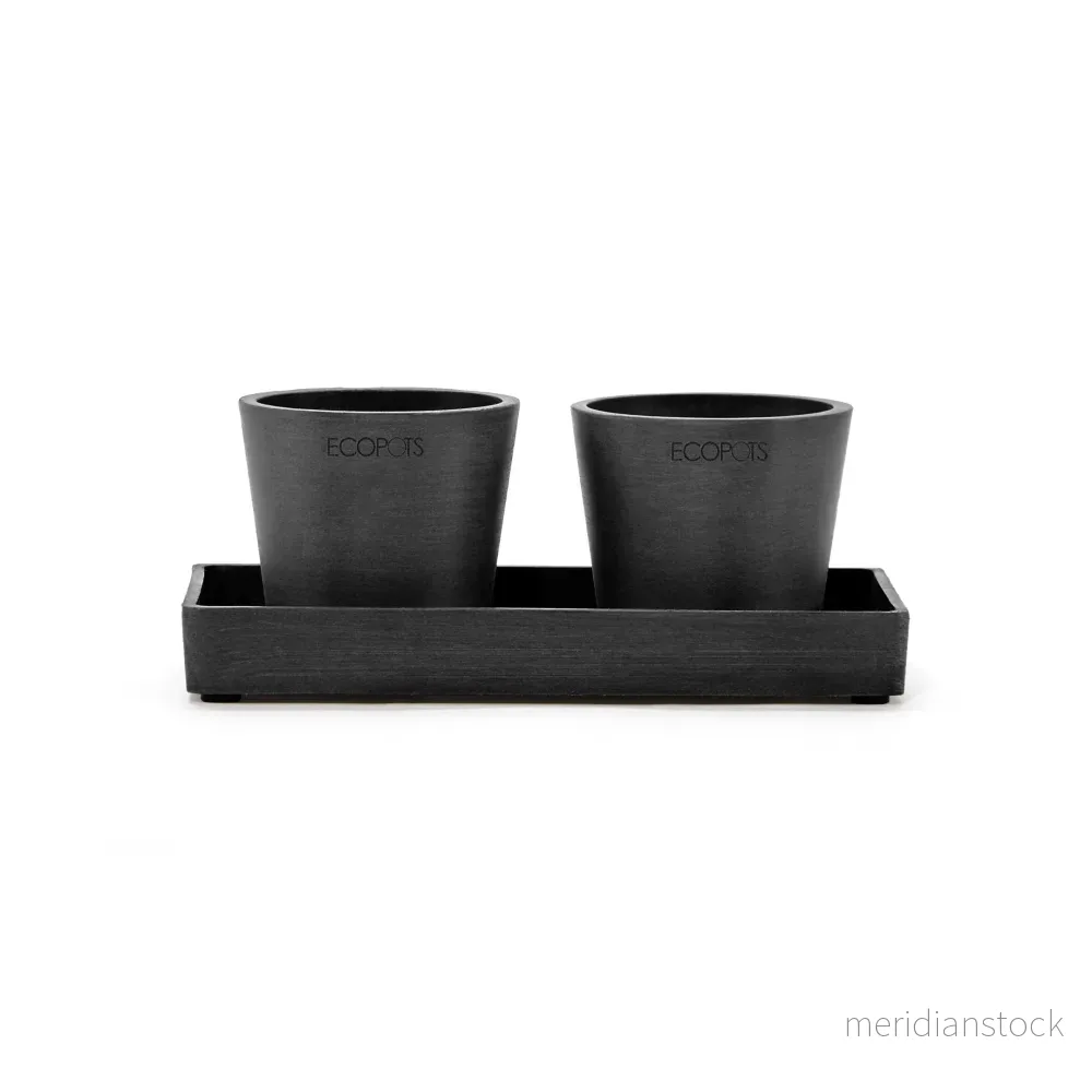 Kruka presentationsbricka 20 cm mörkgrå - Bild 3