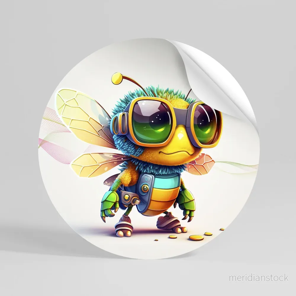 BUZZ BUDDY Rund väggdekal - Bild 3