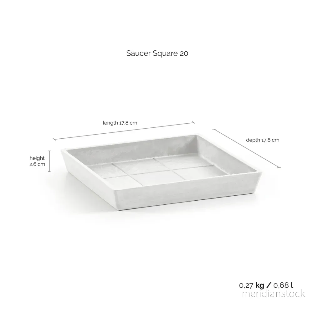 Krukfat Rotterdam 20cm vit - Bild 2