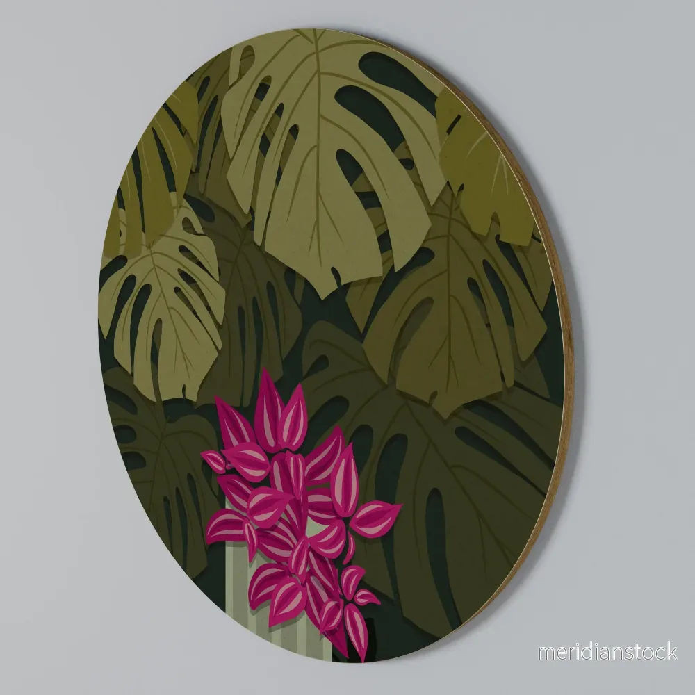 TROPICAL BEAUTY Rund väggdekor TROPICAL BEAUTY Rund väggdekor