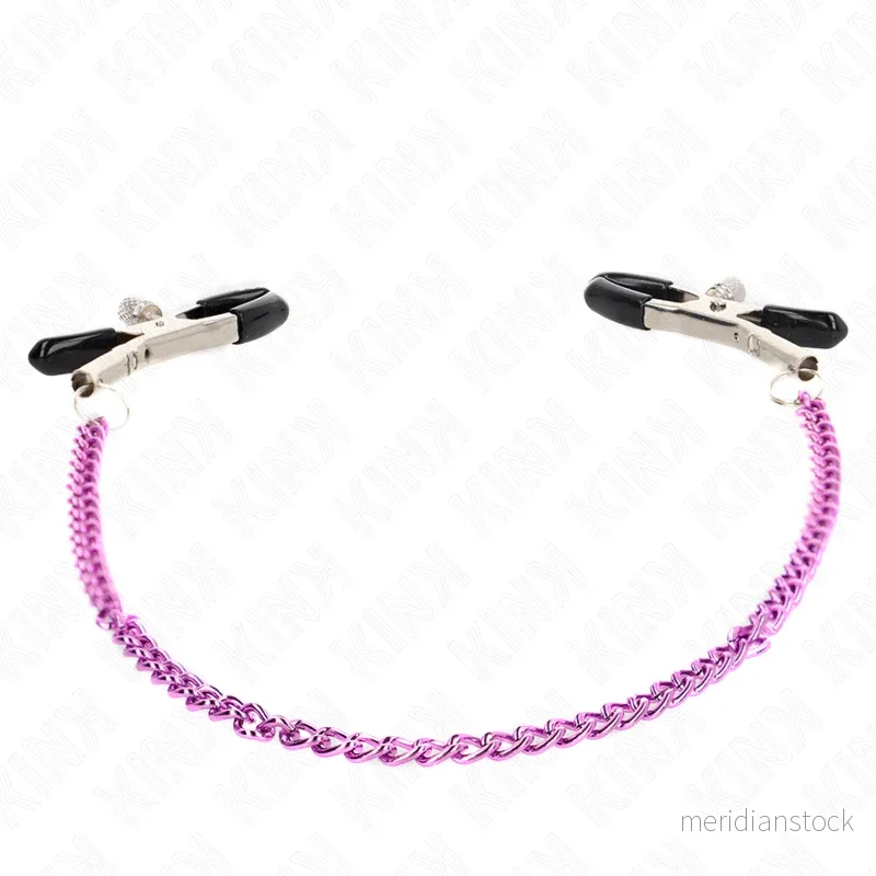KINK - CHAIN NIPPLE CLAMPS PURPLE 30 CM - Bild 2