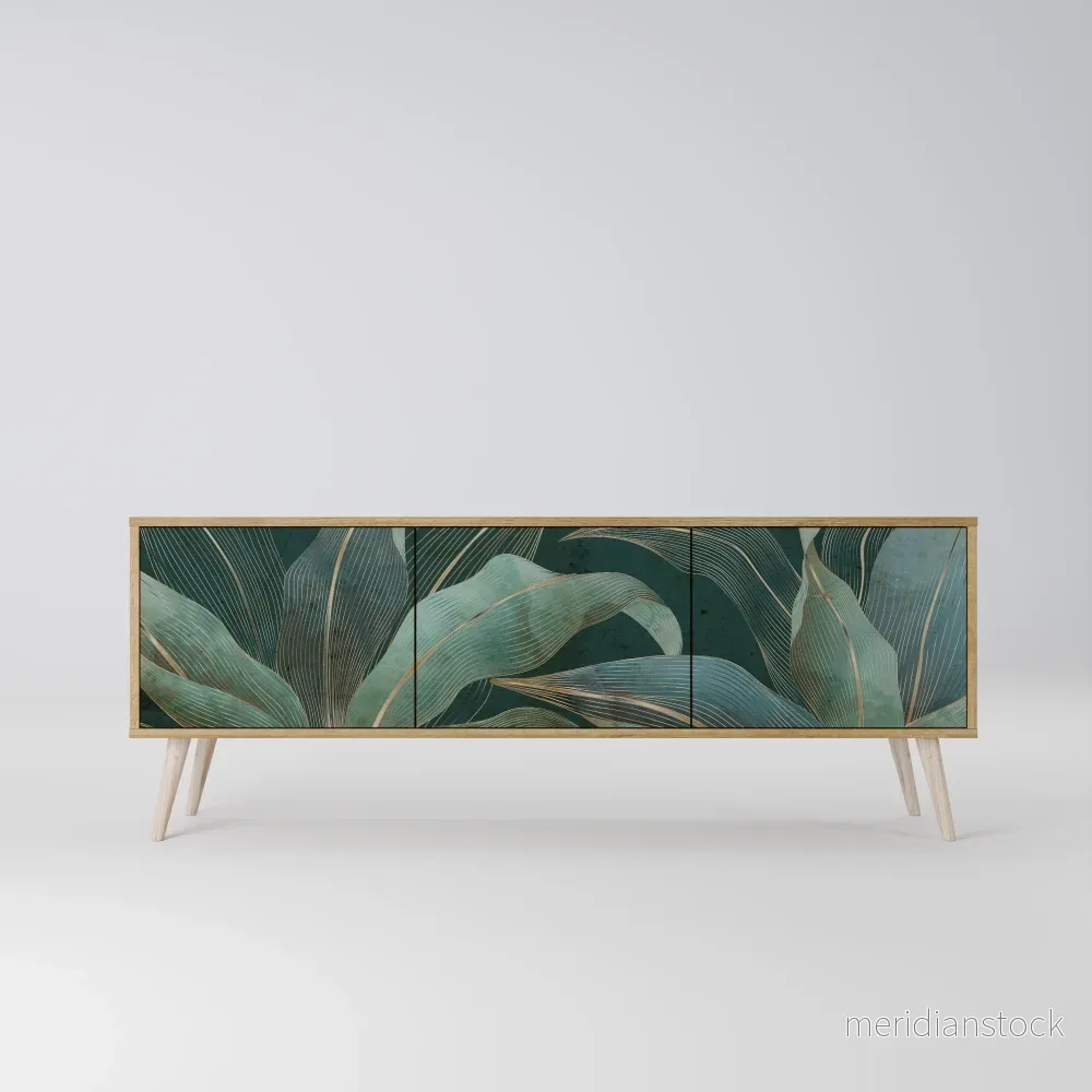 ROYAL GREEN TV-bänk med 3 dörrar - Bild 2
