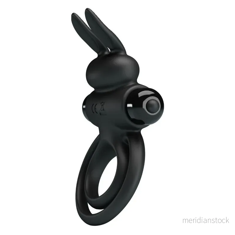 PRETTY LOVE - VIBRATOR III RABBIT RING FOR BLACK PENIS - Bild 3