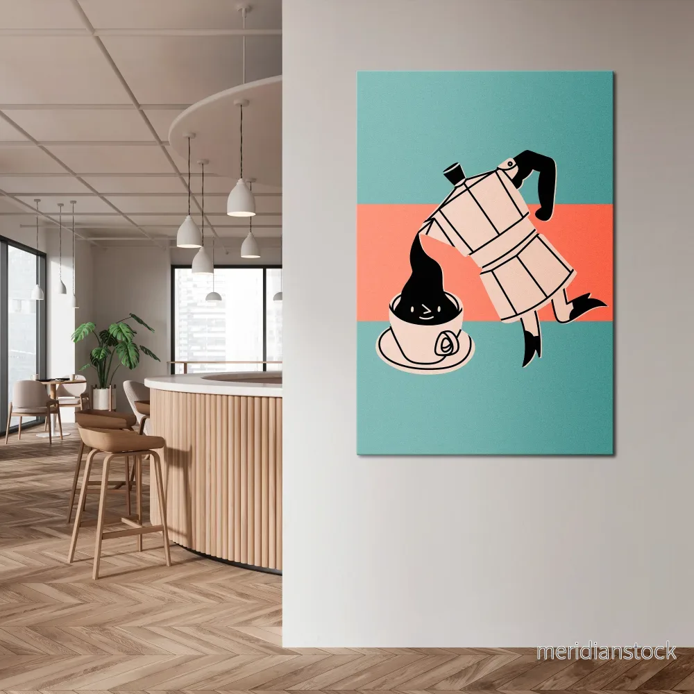 POWER ESPRESSO Vertical Canvas Print POWER ESPRESSO Vertical Canvas Print