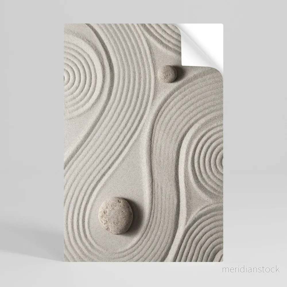 SANDSWIRL SERENITY Självhäftande Vertikal Poster - Bild 3