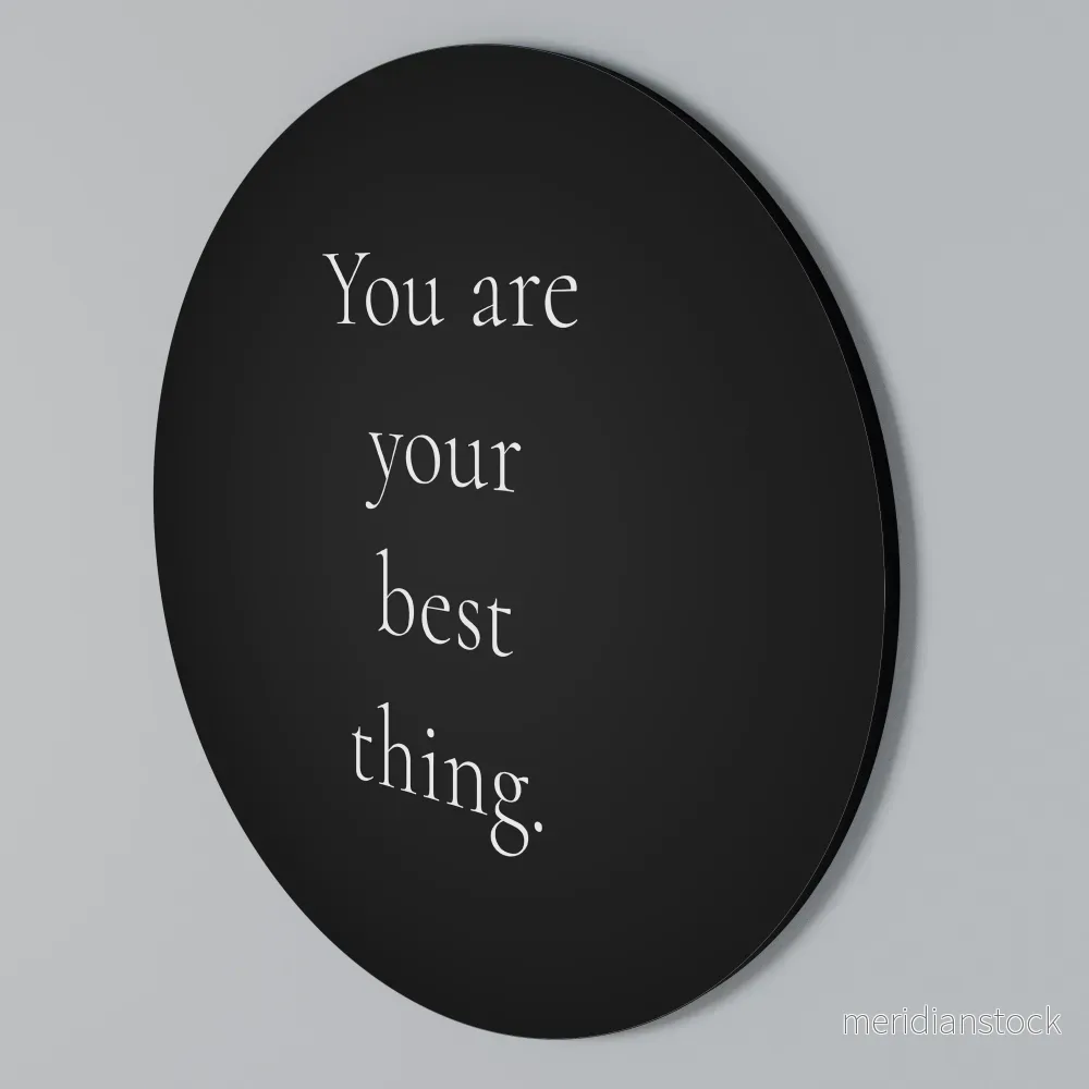 YOU ARE YOUR BEST THING Rund väggdekor - Bild 2