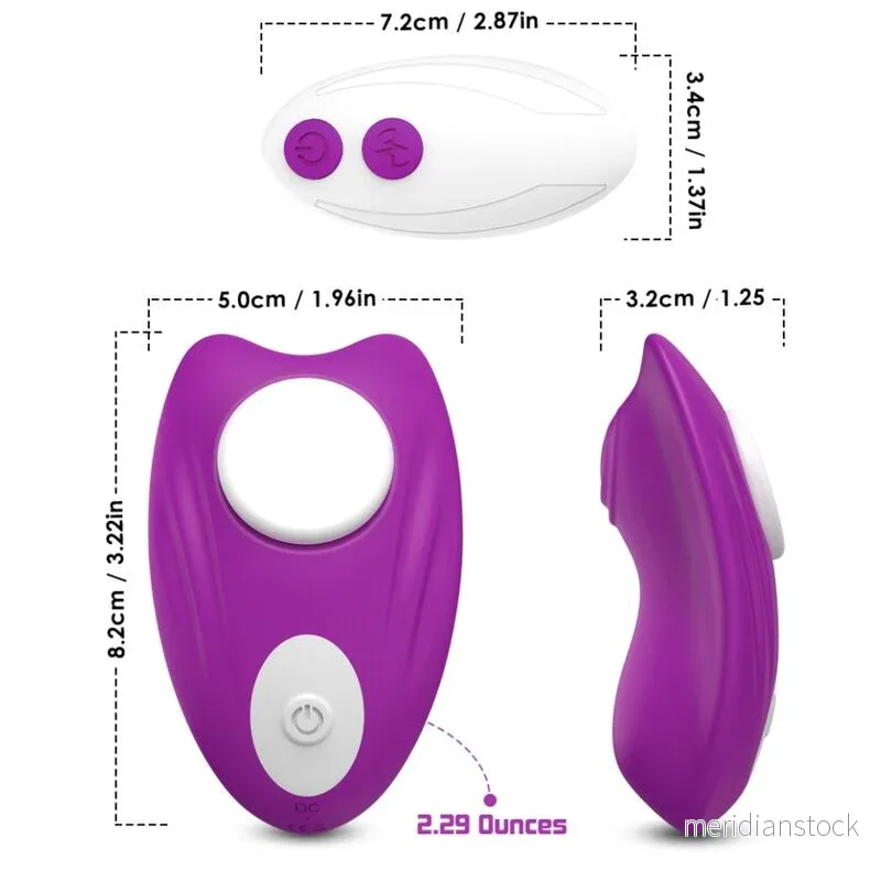 ARMONY - BUTTERFLY WEARABLE PANTIES VIBRATOR REMOTE CONTROL PURPLE - Bild 3